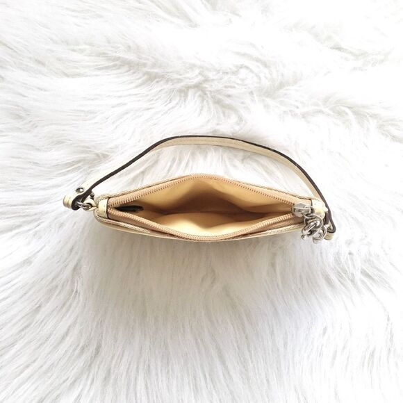 🔃Coach Signature Logo Tan Wristlet - Picture 4 of 6